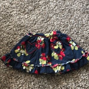 Janie & Jack strawberry skirt